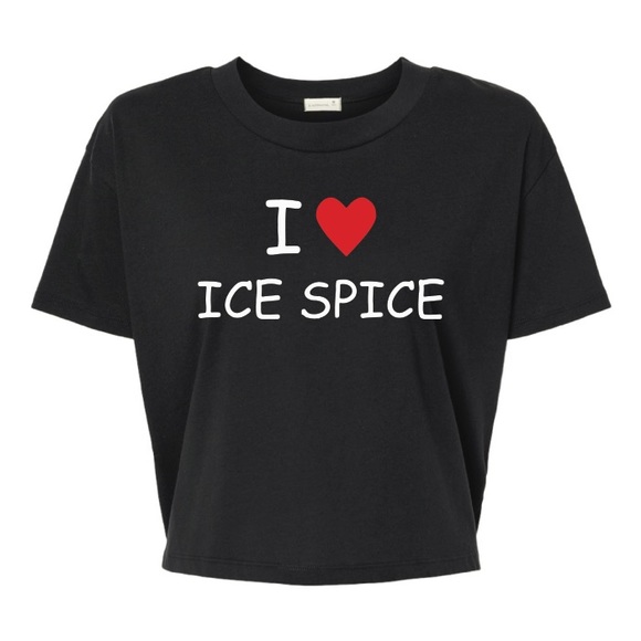 I ❤️ Ice Spice Crop Top T shirt New S-2XL 2022 Fast S… - Picture 1 of 1